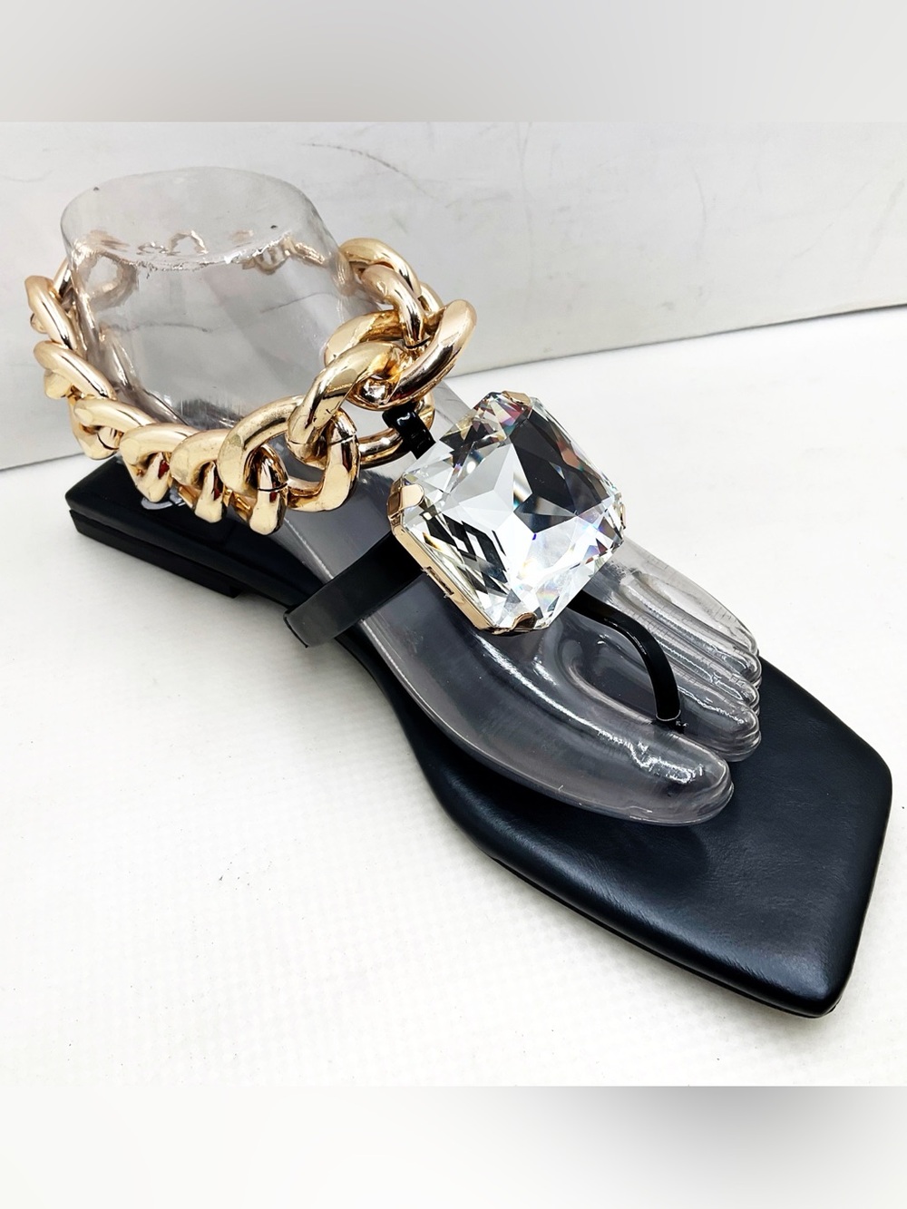{Jeffrey Campbell} "Ring On It" Embellished Thong Sandals - Picture 5 of 16